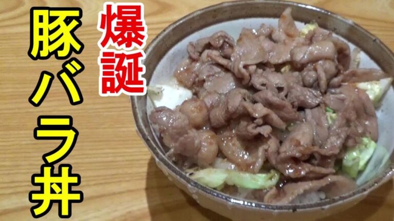 【丼汁】豚バラ丼 　炒め野菜の美味しさ！甘辛のタレと脂の旨味！