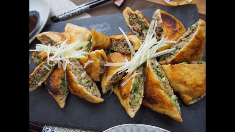 油揚げで糖質オフ！サクサク食感「きつね餃子」の作り方