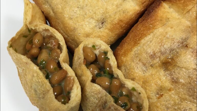 納豆チーズの油揚げ焼き