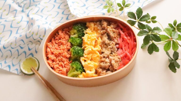 作り置きなし！10分で5色弁当