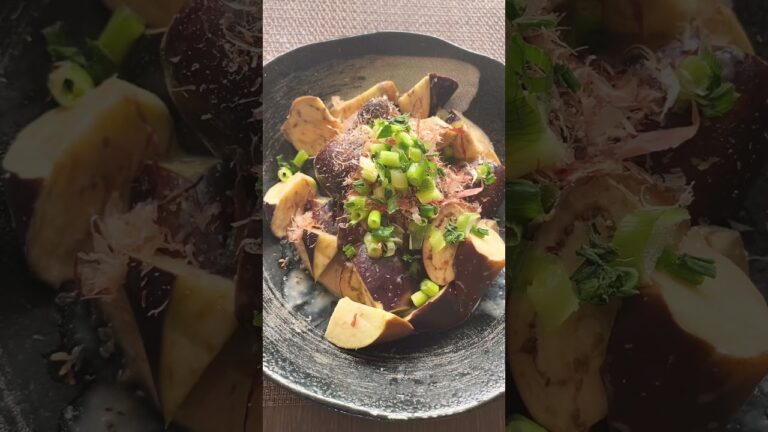 レンジで簡単👍【なすのみそマヨおかか和え】#Shorts #ひめりんご