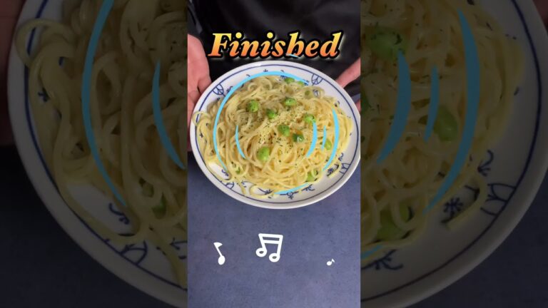 【超簡単料理】枝豆入りのパスタ‼️