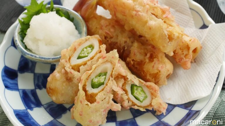 紅生姜で彩りアレンジ！ オクラと ちくわの 紅生姜入り 天ぷら のレシピ 作り方