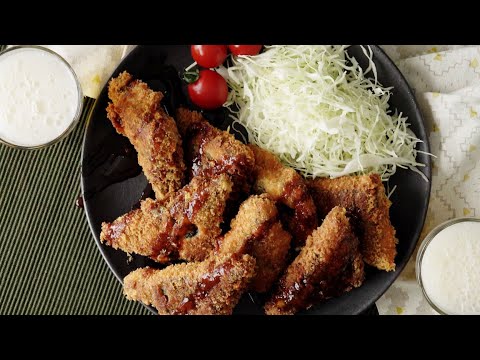 【作ってるときが楽しい？！】しましまハムカツ！【もちろん食べてもおいしい】
