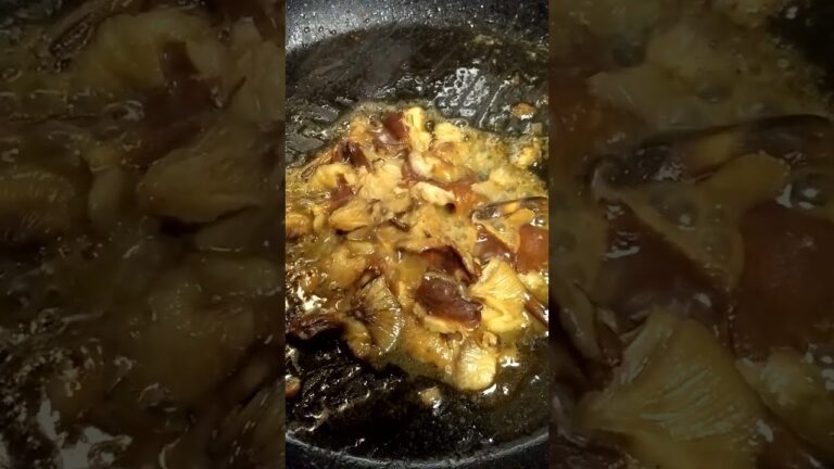 天然 えのき茸 バター醤油炒め (あしぐろなめこ)