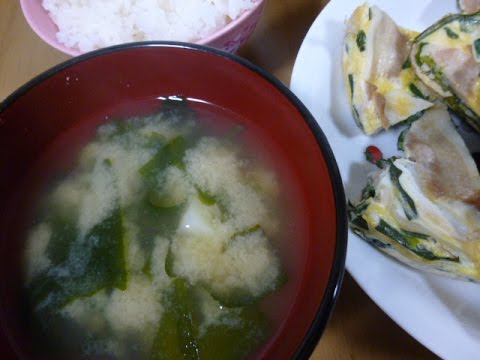 【レシピ】ジャガイモとわかめの味噌汁♪