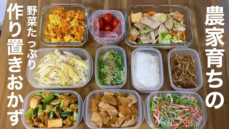 【10品】農家育ちがスーパーの野菜でおかずの作り置き【副菜】【お肉おかずも】