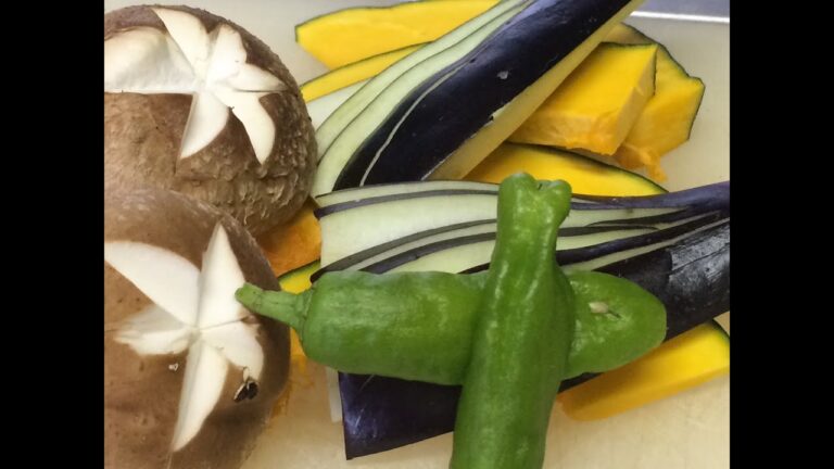 【野菜天ぷら]]下ごしらえ ★これであなたも天ぷらの達人！