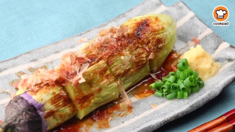 レンジで簡単 - 楽チン！とろっとろ焼き茄子