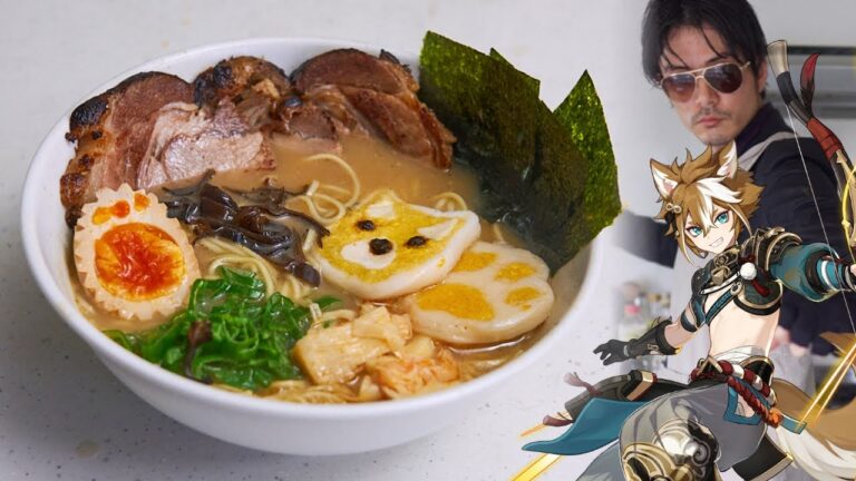 【原神飯】猪を丸一日煮込んで作ったラーメンがヤバすぎた | 獣骨ラーメン | 常勝伝説