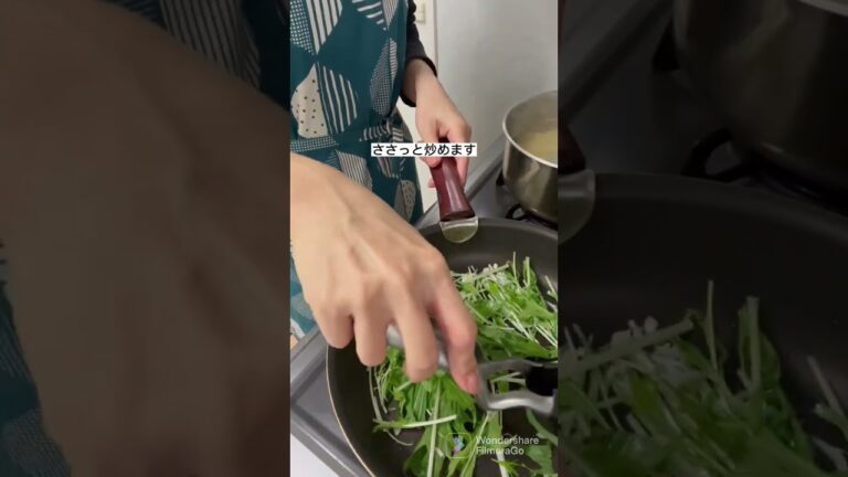 簡単すぎる🎶シラスと水菜のパスタ