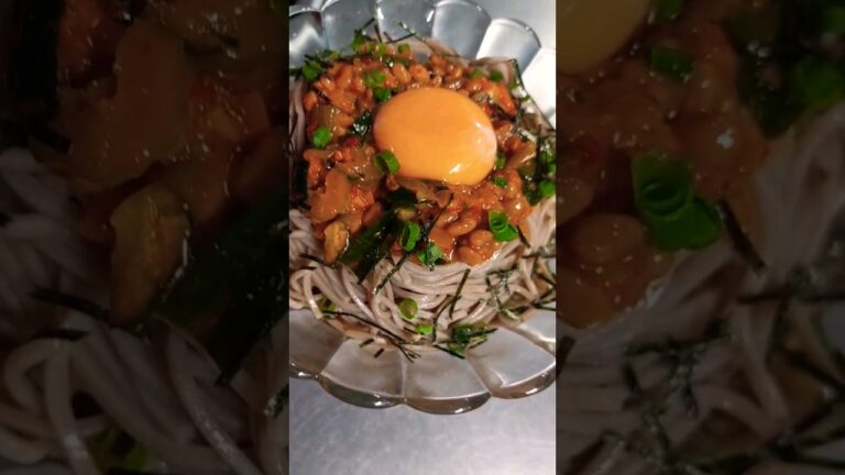 #冷やしそば #キムチ納豆そば #そば #深夜飯 #飯テロ #蕎麦 #shorts