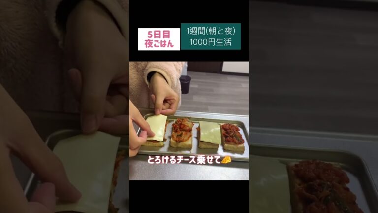 キムチ厚揚げ#節約　#料理　#ごはん　#1人暮らし　#自炊　#1週間  #1000円　#レシピ　#献立　#簡単　#ヘルシー  #ダイエット #女 #作り置き#shorts