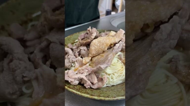 【簡単パパ飯】時間がないお昼に。豚しゃぶ素麺#shorts