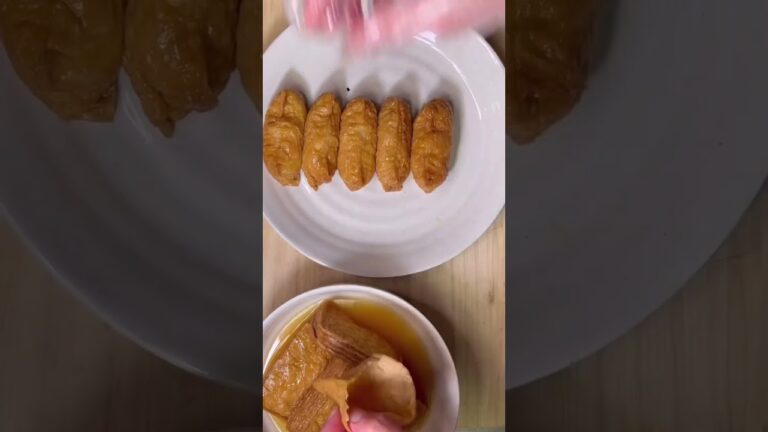 めっちゃうま！市販の稲荷用あげで簡単時短美味しいいなり寿司 #shorts #簡単レシピ #おすすめ