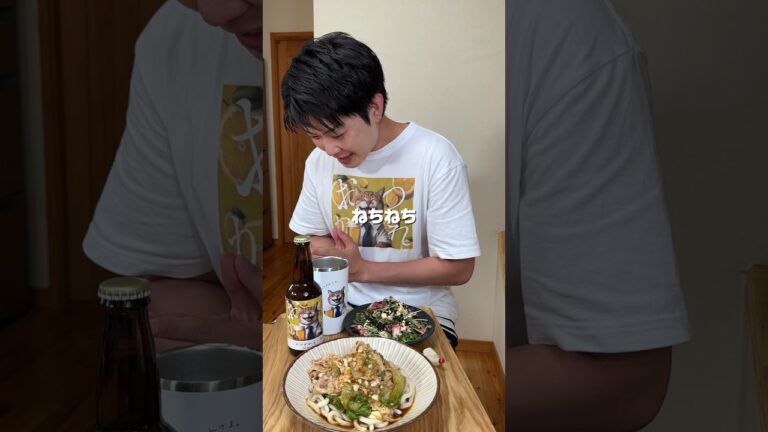 元体重100キロクッキング！さっぱり豚しゃぶとレタスのぶっかけうどん