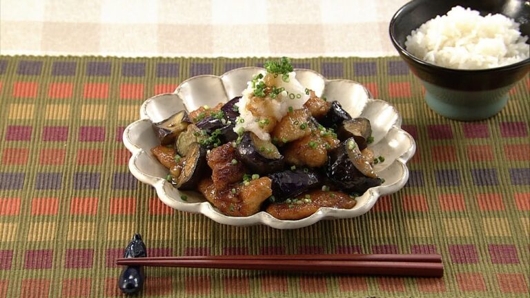 【DAIGOも台所】鶏むね肉とナスのおろしだれ｜食べごたえ充分！大人も子供も満足できるレシピ♪