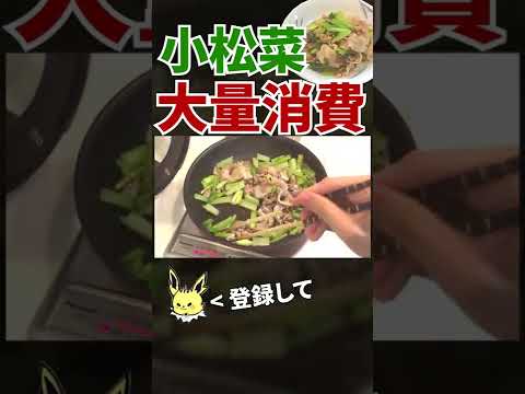 【小松菜】小松菜の大量消費レシピ #shorts
