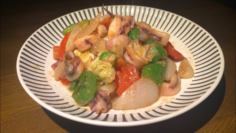 簡単！美味い！イカとキャベツの甘味噌炒め　#簡単料理 #料理動画 #かんたんレシピ #甘味噌 #炒め #炒め物 #イカ料理