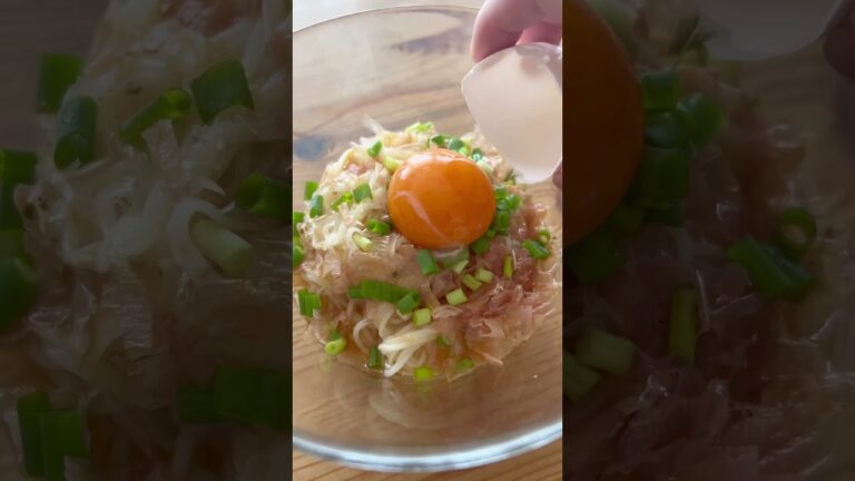 めんつゆで！鰹節と卵のそうめん| Katsuobushi Egg Somen Noodles #shorts #簡単レシピ #夏レシピ #麺料理 #アレンジレシピ