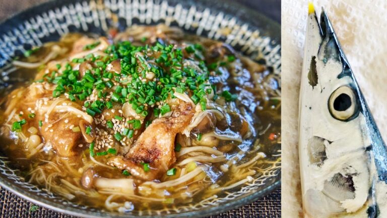 旬のサンマと痺れる刺激【秋刀魚のとろーり中華あんかけ】