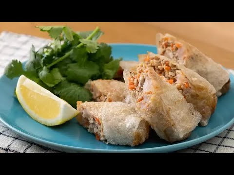 ライスペーパーでベトナム風揚げ春巻き