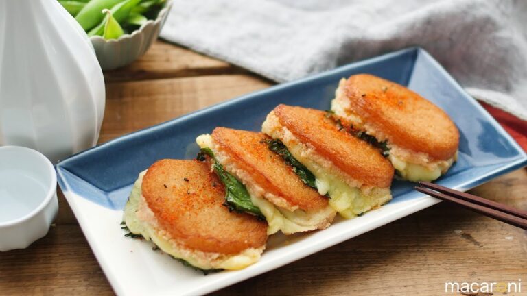 チーズとろ〜り！さつま揚げの明太マヨはさみ焼き の レシピ 作り方