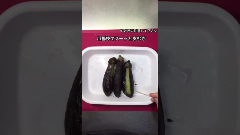 【レンジで簡単】茄子の煮びたし#shorts