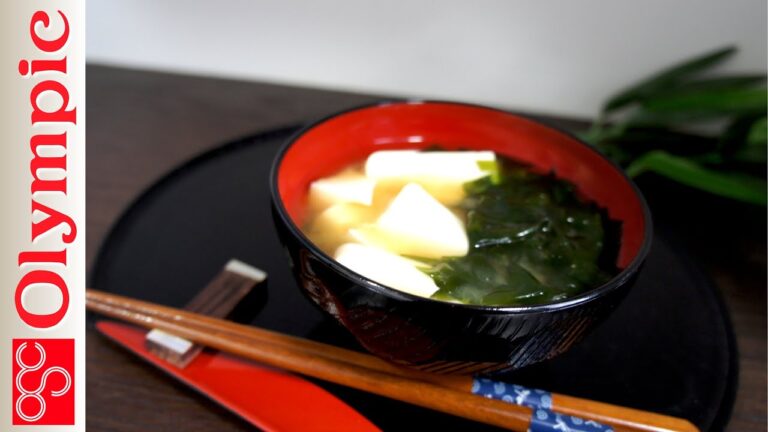 オリンピックの超簡単レシピ　とうふとわかめのお味噌汁の作り方