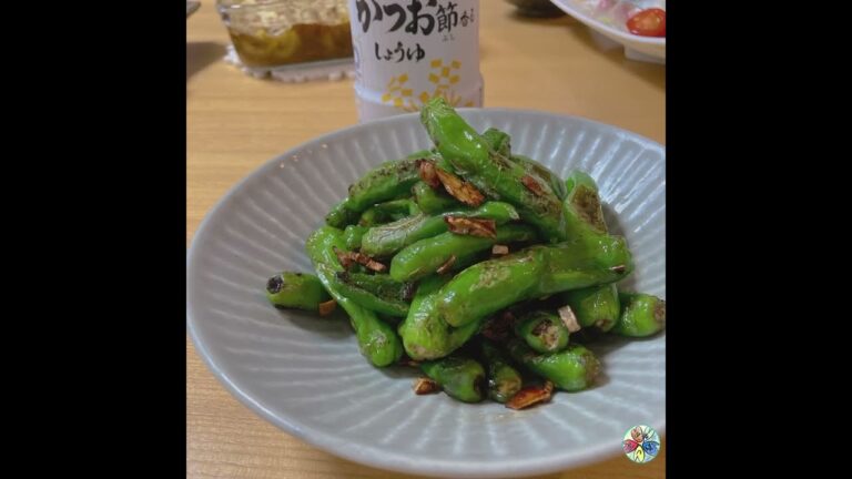 【当たり🎯がでます】ししとうガーリック炒め【多少焦げてもOK、高温で仕上げるのが⭕️】