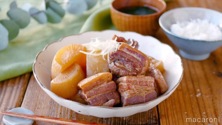 【圧力鍋で豚バラ角煮大根】圧力鍋でほろほろに！ご飯が進む味わい♪｜macaroni（マカロニ）