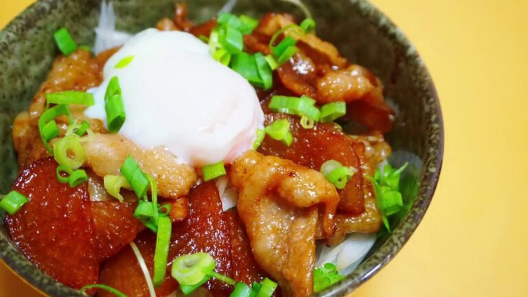 豚バラ大根丼