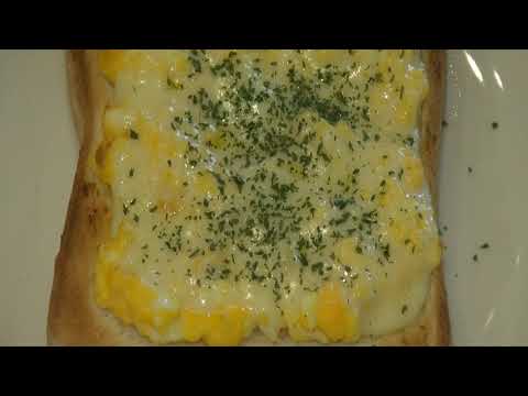 誰でも簡単朝ごはん！卵を使ったトーストです！