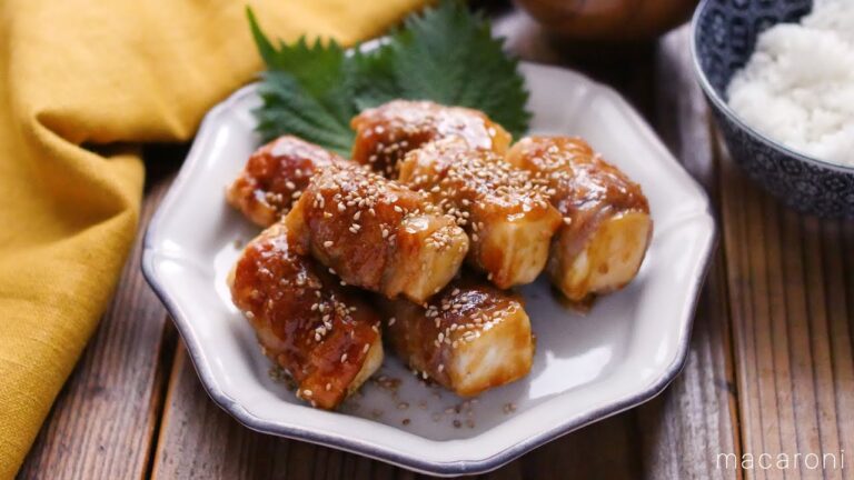 かさ増し！はんぺんの照り焼きチーズ肉巻き