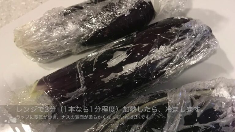 火も油も使わない！レンジで簡単茄子の煮浸し