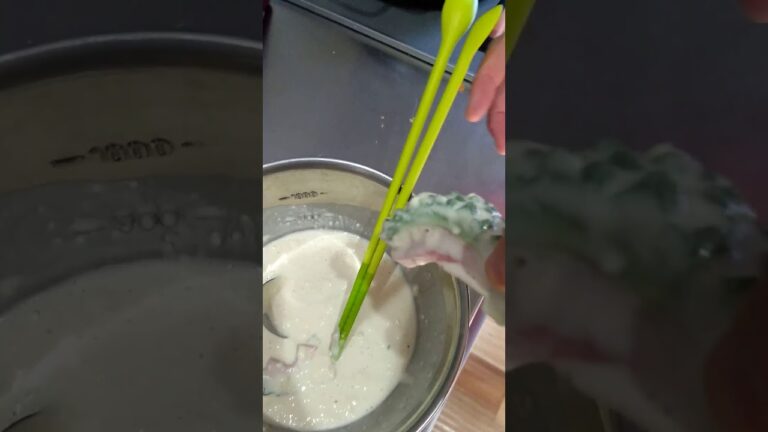 ゴーヤとポークの天ぷら