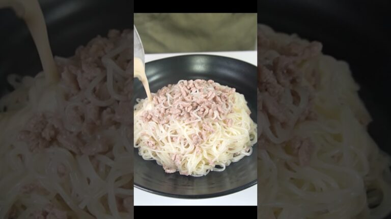 もうこれめんつゆいらないだろ…超簡単冷やし豆乳坦々そうめんの作り方 #shorts
