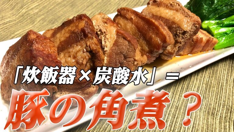 【豚の角煮】「炊飯器×炭酸水」の時短調理法で作った豚の角煮が最強すぎた【彼氏ごはん】
