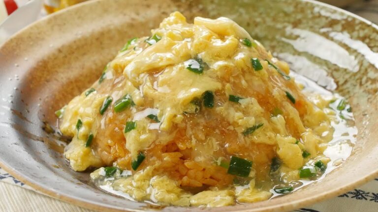 中華もイケる！とろ～り ニラ玉 あんかけ オムライス のレシピ 作り方