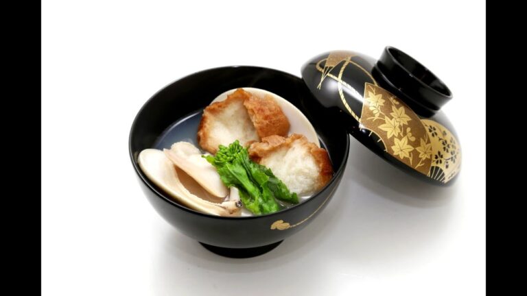 仙台麸と大ハマグリお吸い物