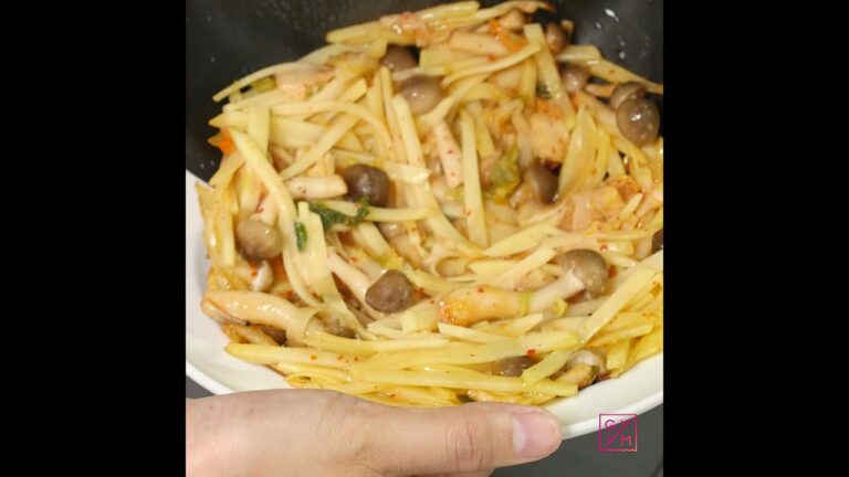 GYYMレシピ／食物繊維たっぷり　じゃがいものキムチチヂミ