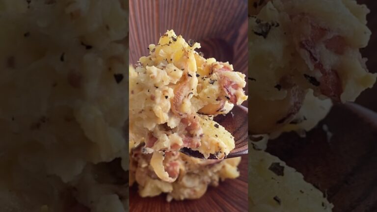 「焦がしベーコンのブラウンポテサラ」作り方はコメント欄 #eggfree #マヨドレ #簡単ごはん #手作りごはん #ベーコンポテサラ #みんなの食卓