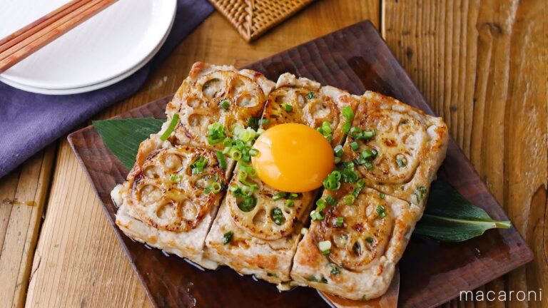 卵焼き器で！れんこん鶏つくね