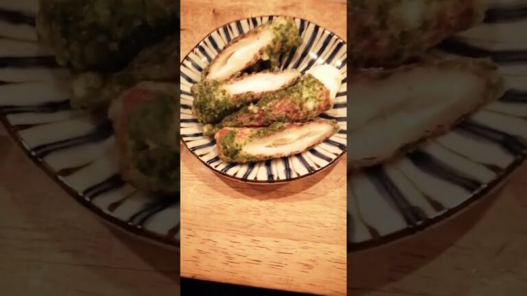 チーズちくわの磯辺揚げ