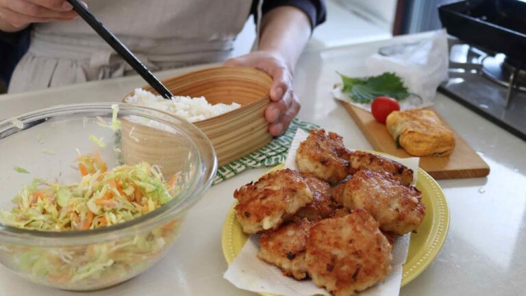 【お弁当作り】カリッカリで美味しすぎる！チーズチキンナゲット弁当bento＃776