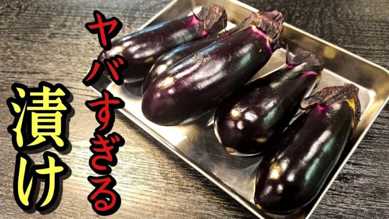 あまりに旨くて「もうご飯と茄子だけでいいやん…」となってしまった【米泥棒なす大葉漬け】