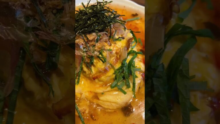 梅風味の和風あんかけオムライススクロール Scrolling Japanese-style omelette rice with ume plum flavored starchy sauce