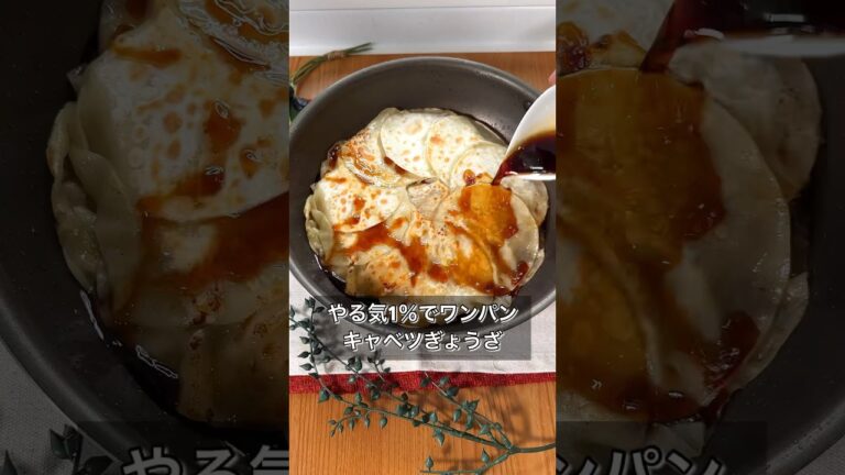 やる気1％でワンパンキャベツぎょうざ