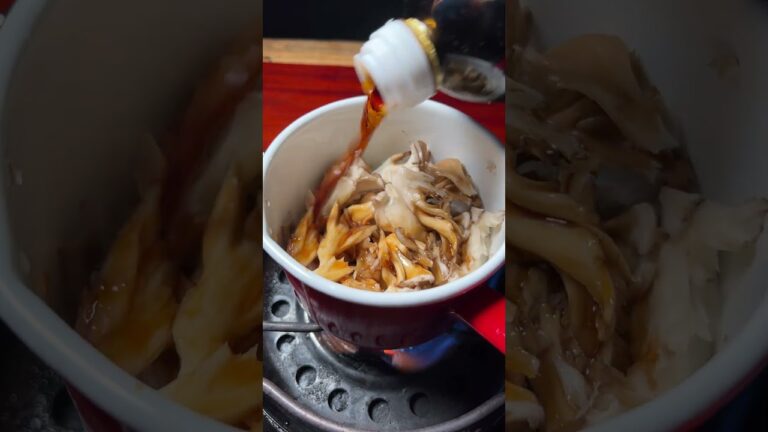 キノコのソテーとナムルな一件【ASMR】 #shorts