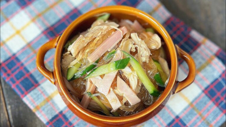 電子レンジでできる♪ささみの春雨サラダ